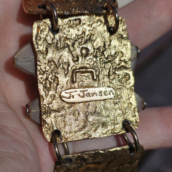 J. Jansen mixed metal handmade necklace & bracelet set - Picture 8 of 10